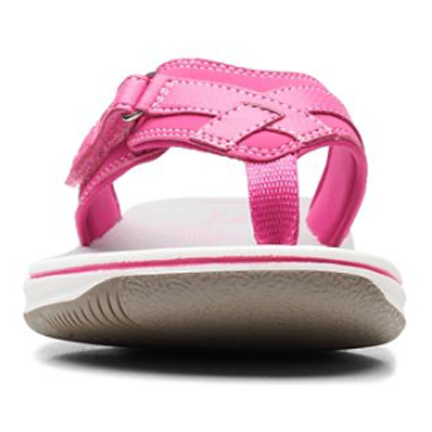 Peltz Shoes  Women's Clarks Breeze Sea Sandal FUSCHIA 26169818