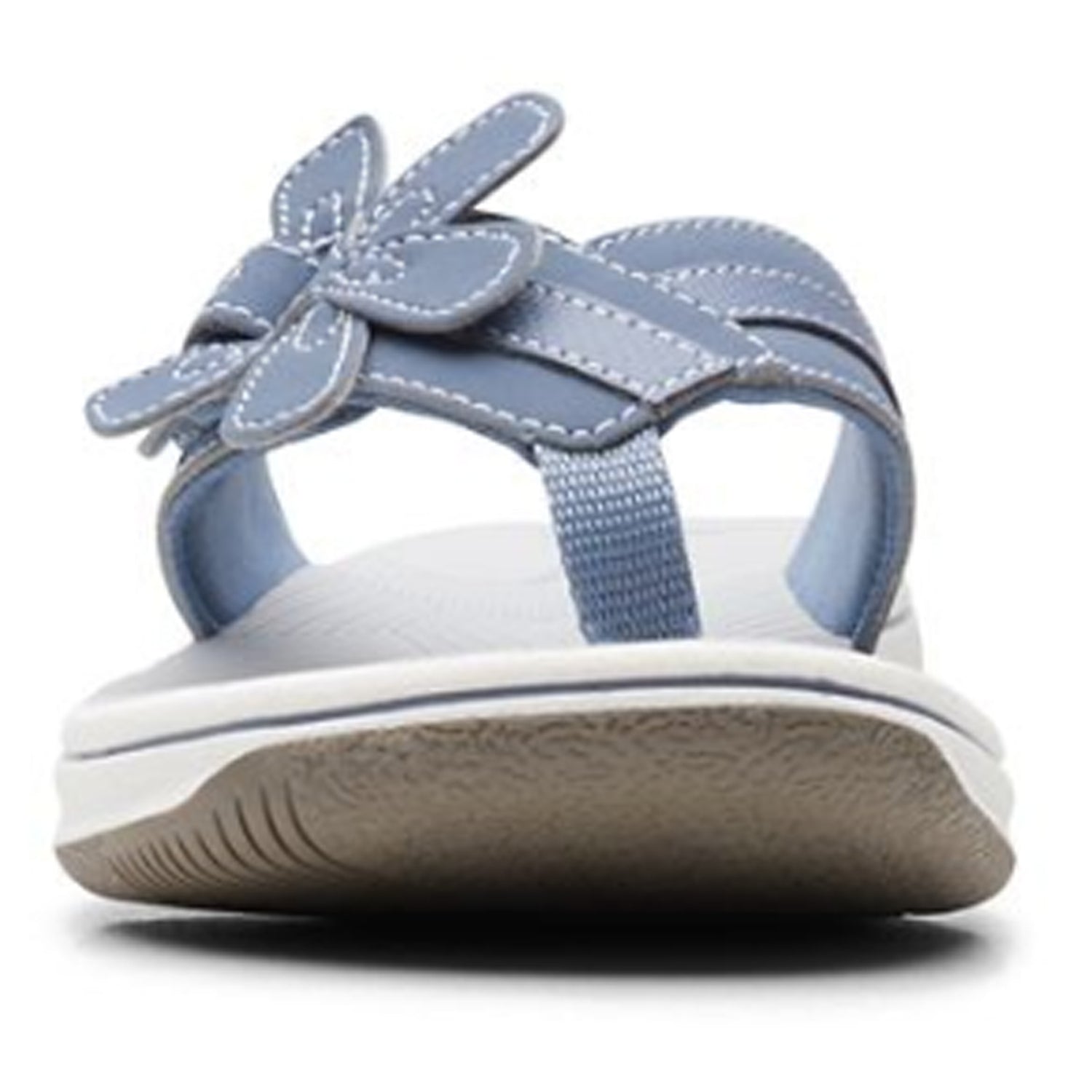 Peltz Shoes  Women's Clarks Brinkley Flora Sandal DENIM 26169821
