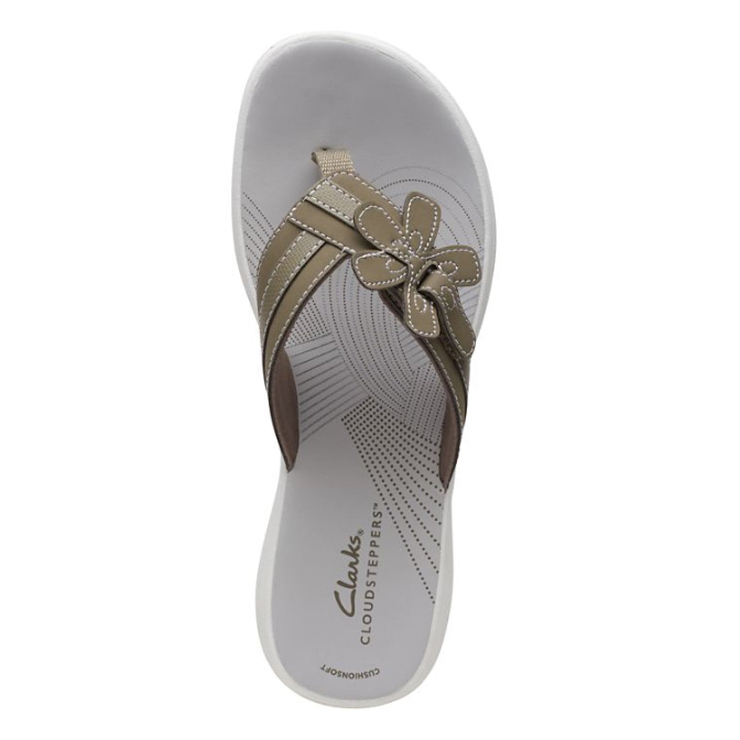 Peltz Shoes  Women's Clarks Brinkley Flora Sandal OLIVE 26169822