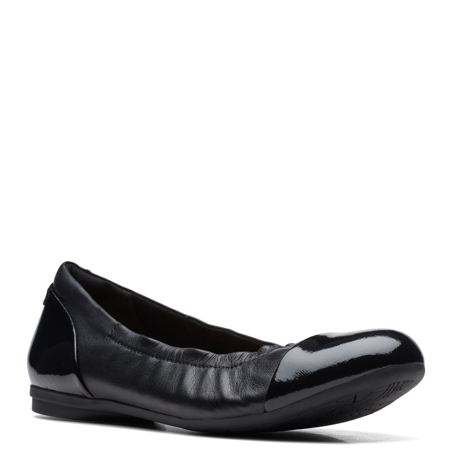 Peltz Shoes  Women's Clarks Rena Jazz Flat Black 26170592