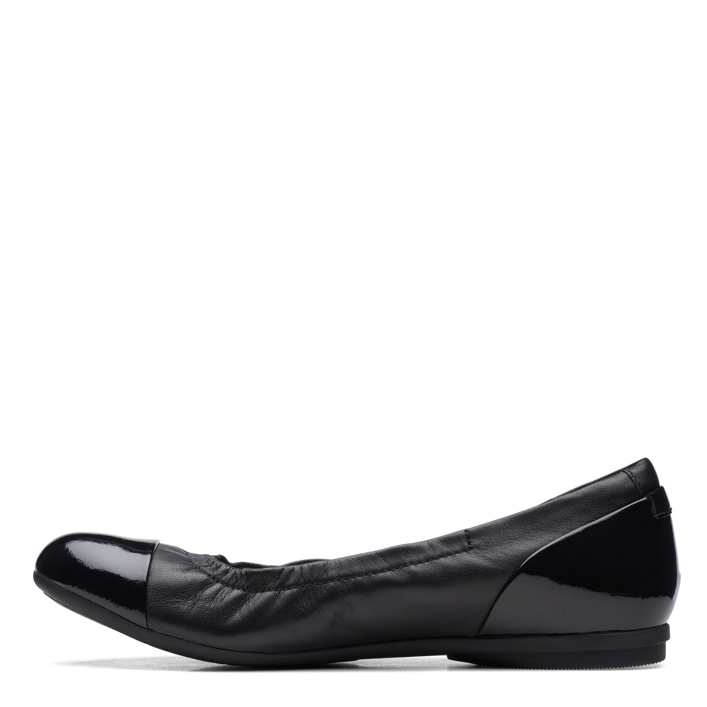 Peltz Shoes  Women's Clarks Rena Jazz Flat Black 26170592
