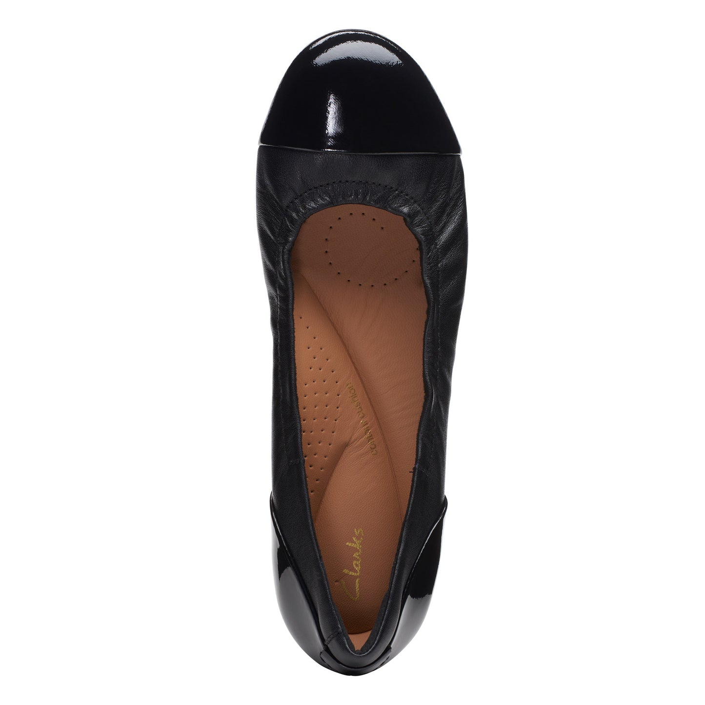 Peltz Shoes  Women's Clarks Rena Jazz Flat Black 26170592