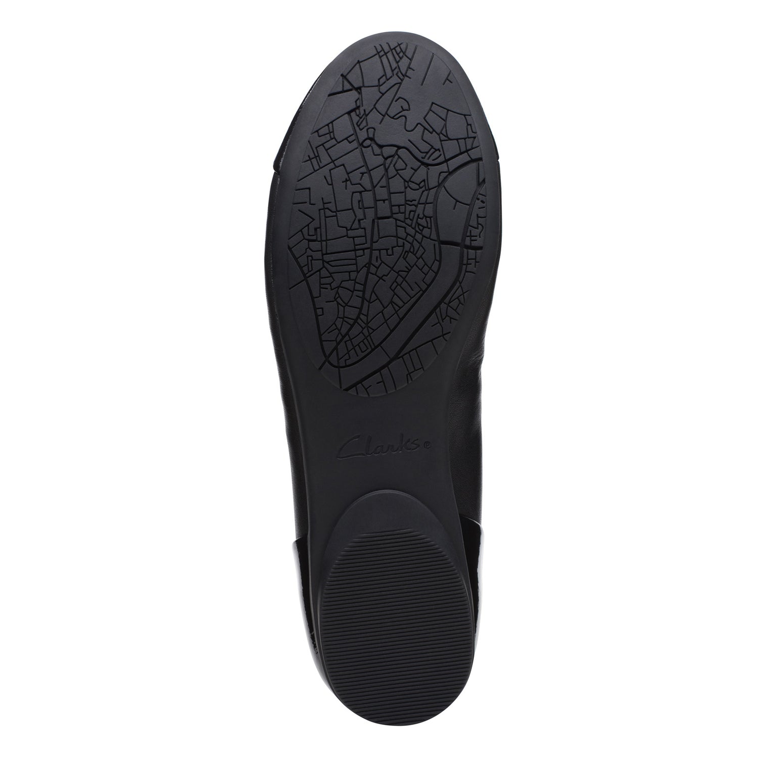 Peltz Shoes  Women's Clarks Rena Jazz Flat Black 26170592