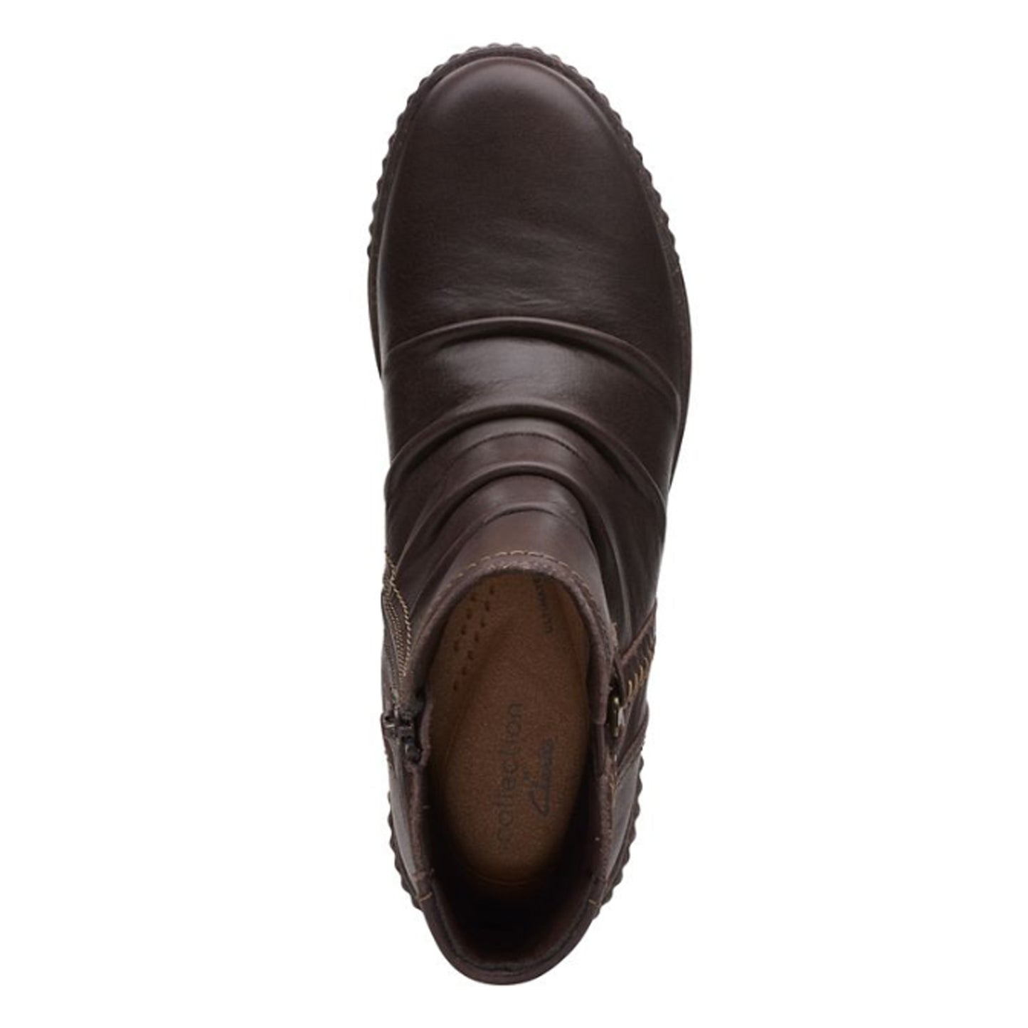 Peltz Shoes  Women's Clarks Caroline Orchid Boot BROWN 26170657