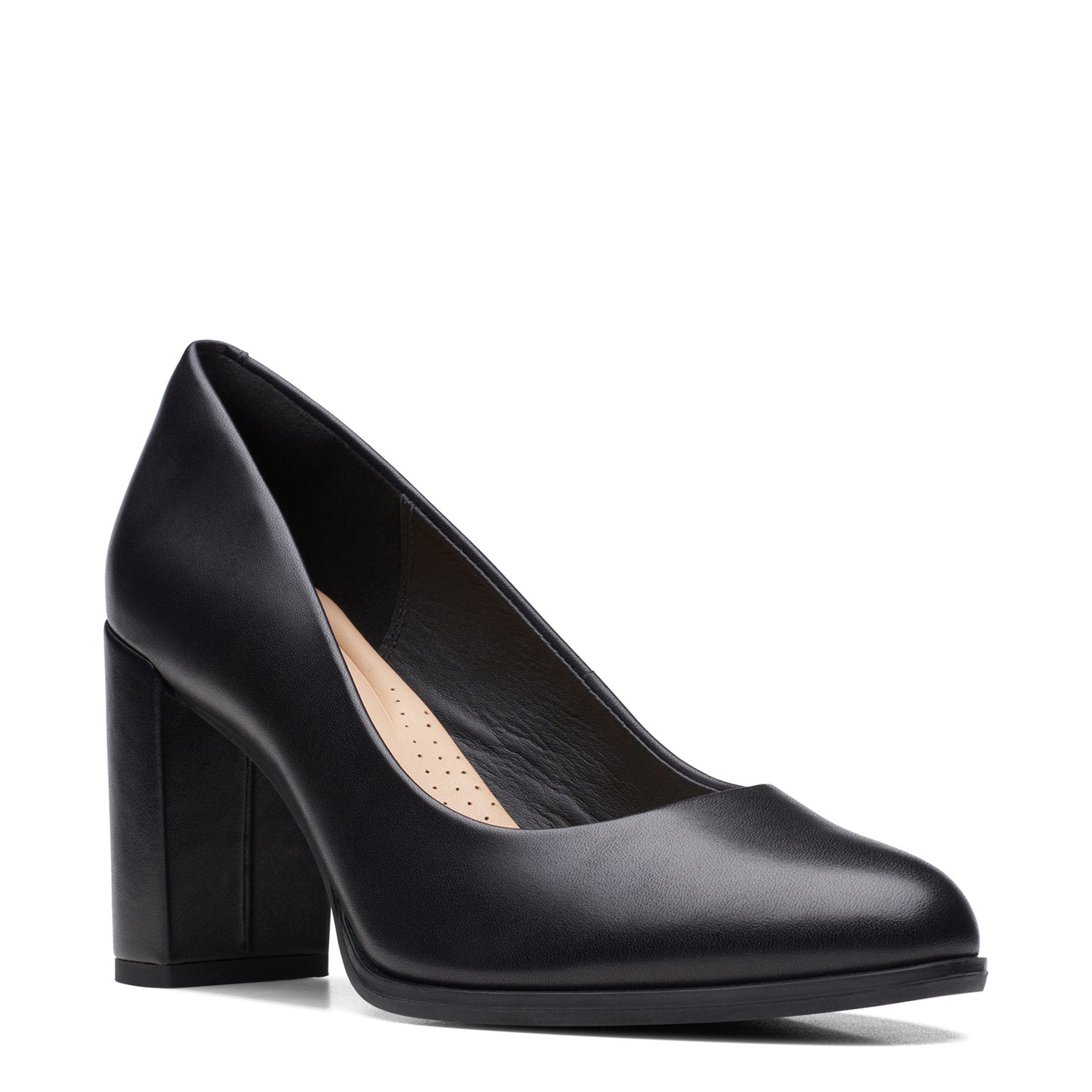 Peltz Shoes  Women's Clarks Freva 85 Court Pump black 26170968