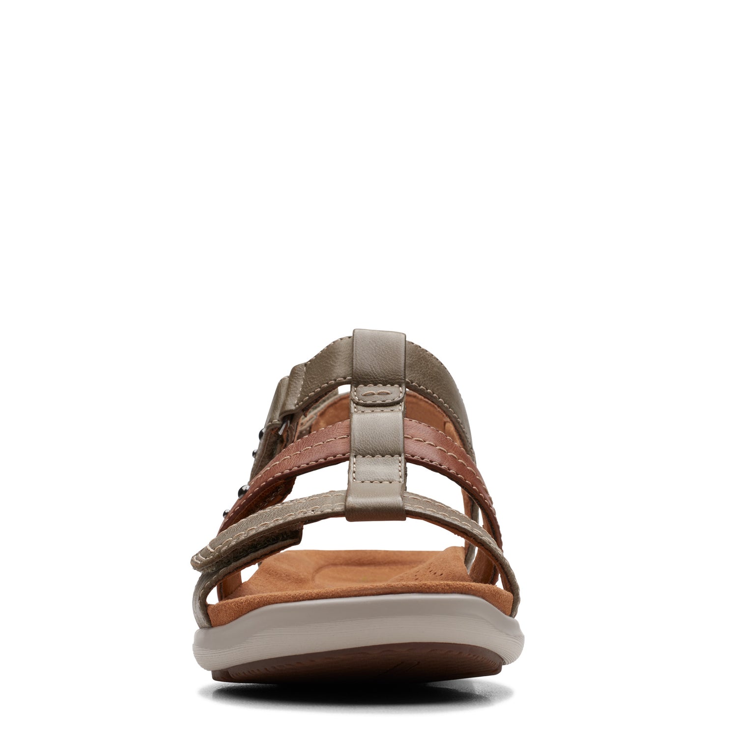 Peltz Shoes  Women's Clarks Kitly Step Sandal olive 26170992
