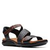 Peltz Shoes  Women's Clarks Kilty Way Sandal BLACK 26170994