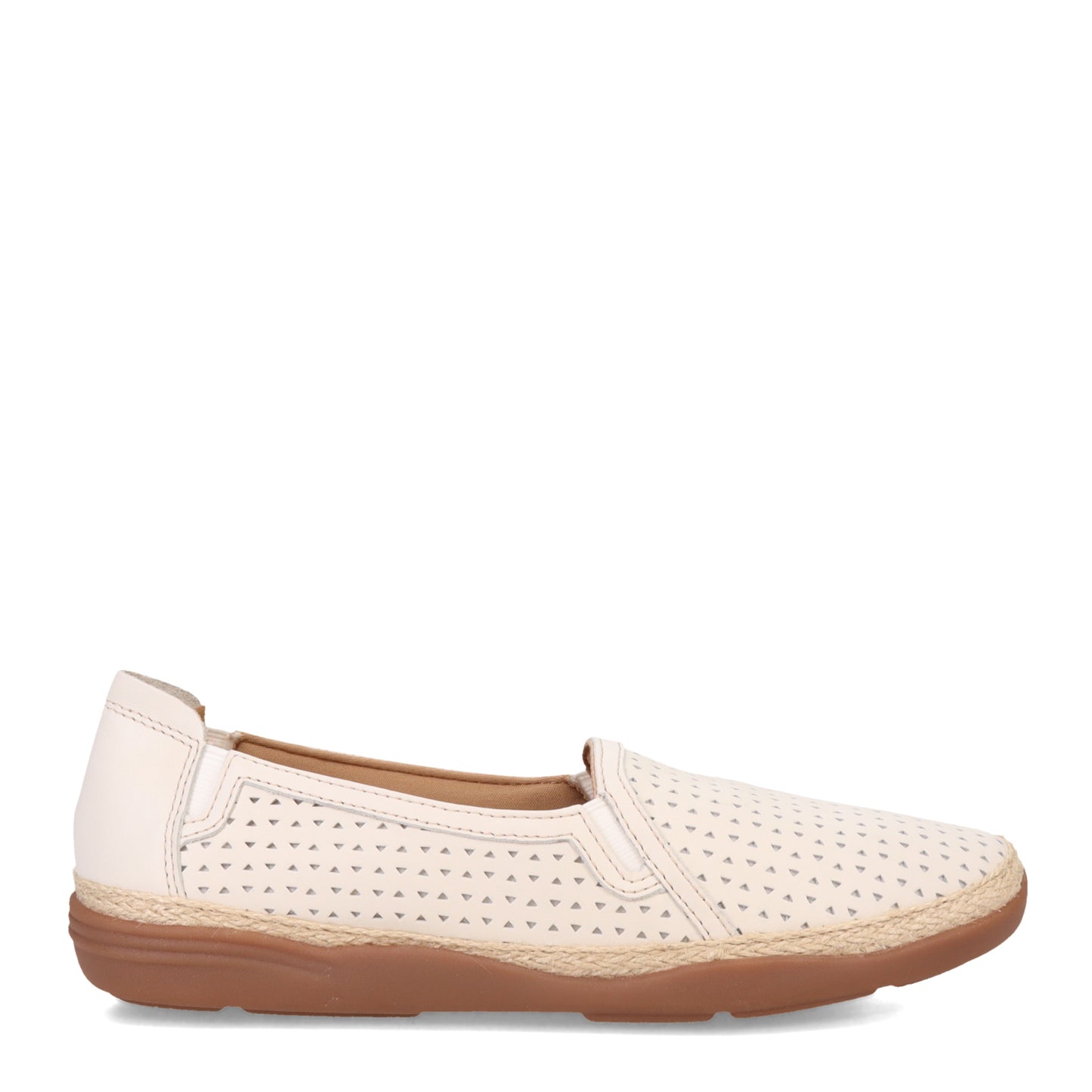 Peltz Shoes  Women's Clarks Elaina Ruby Slip-On WHITE 26171192