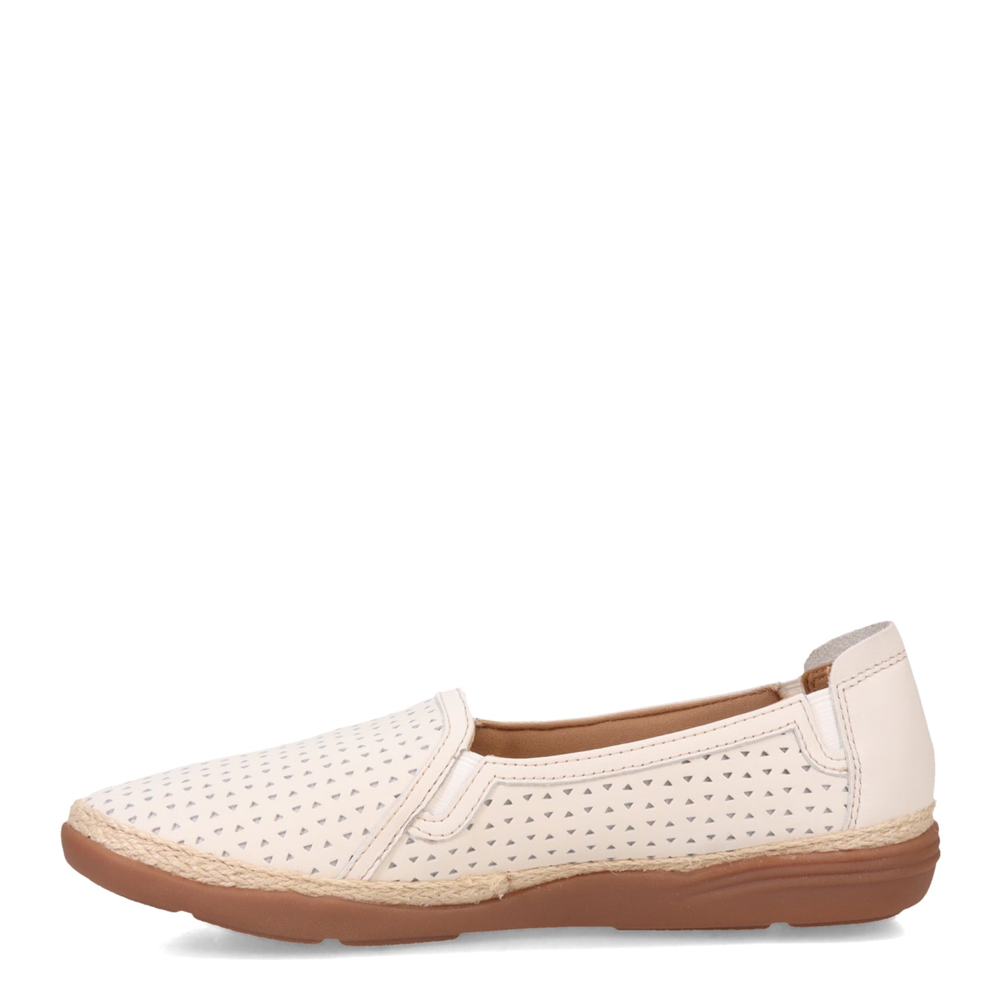 Peltz Shoes  Women's Clarks Elaina Ruby Slip-On WHITE 26171192