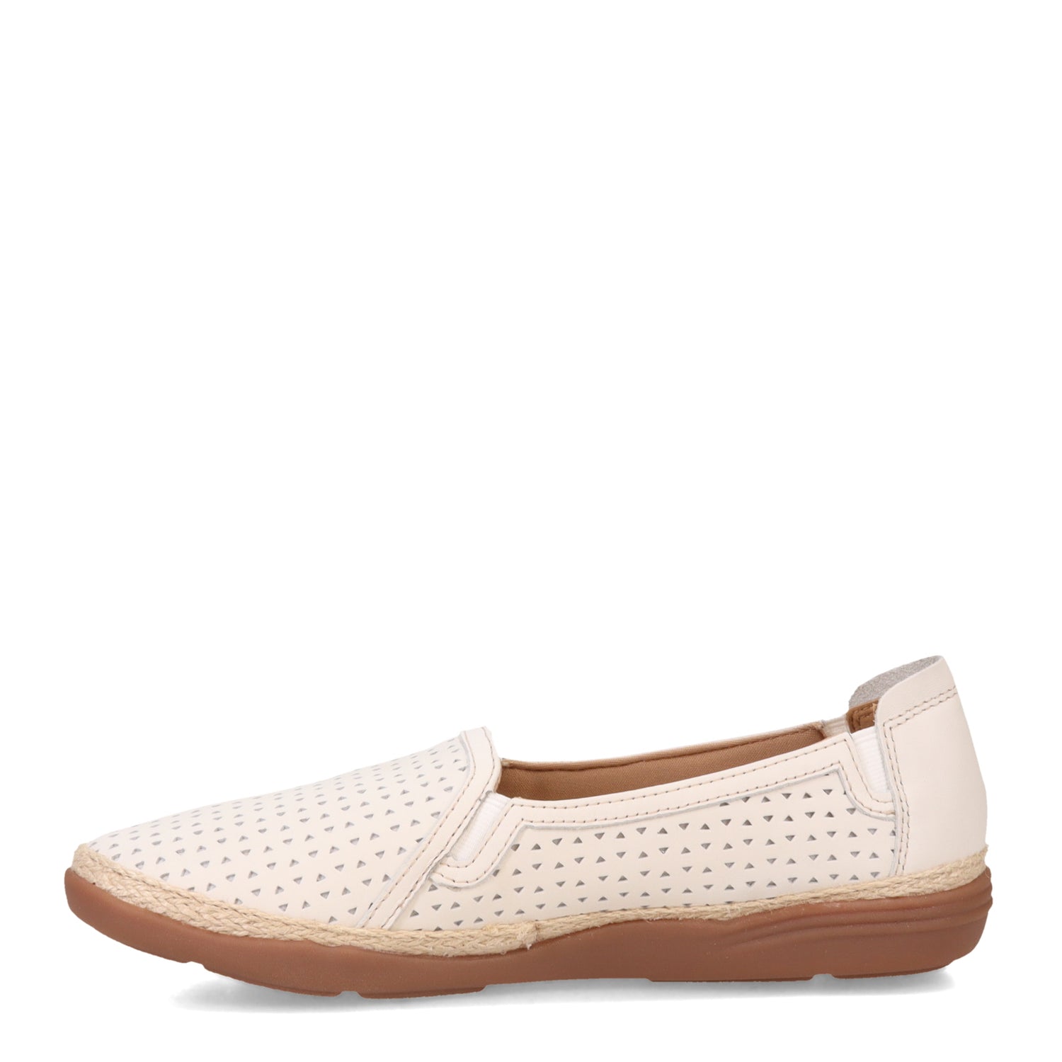 Peltz Shoes  Women's Clarks Elaina Ruby Slip-On WHITE 26171192