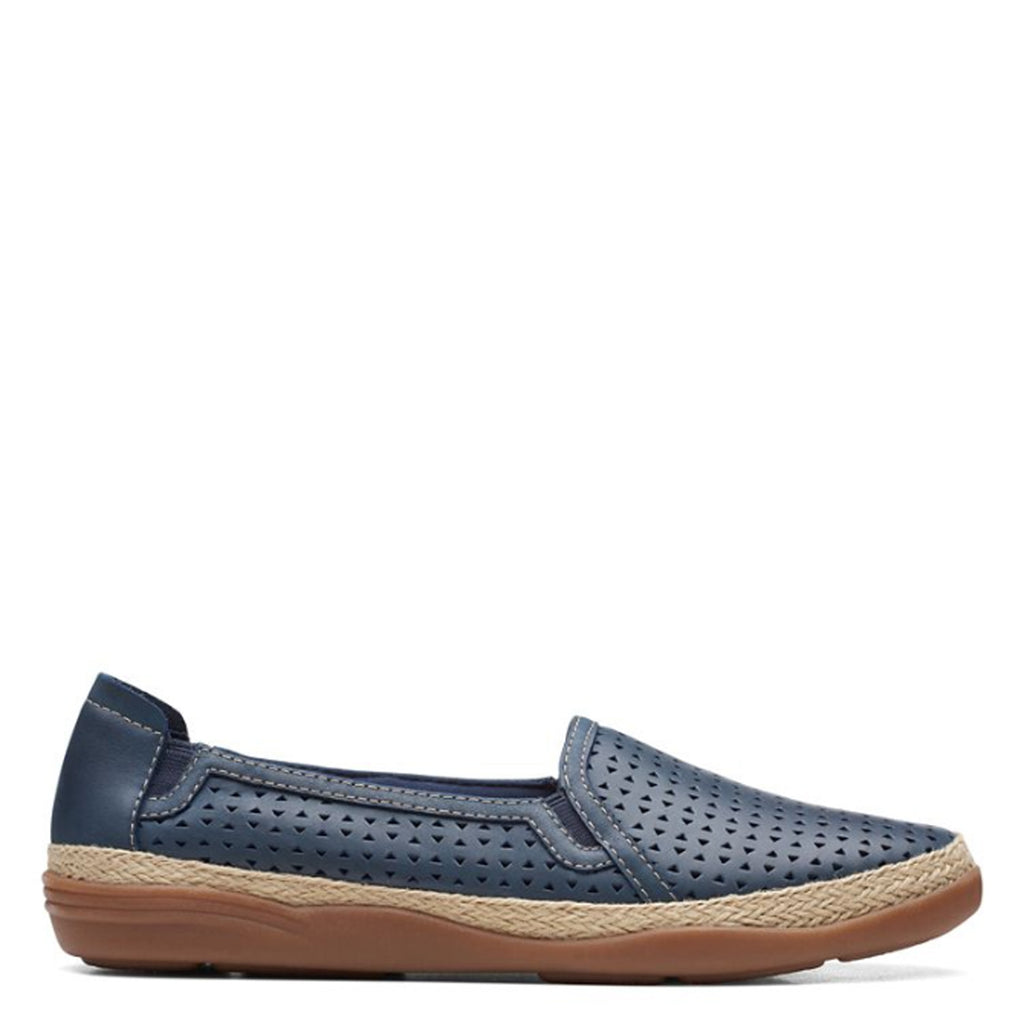 Women's Clarks Elaina Ruby Slip-On NAVY 26171193