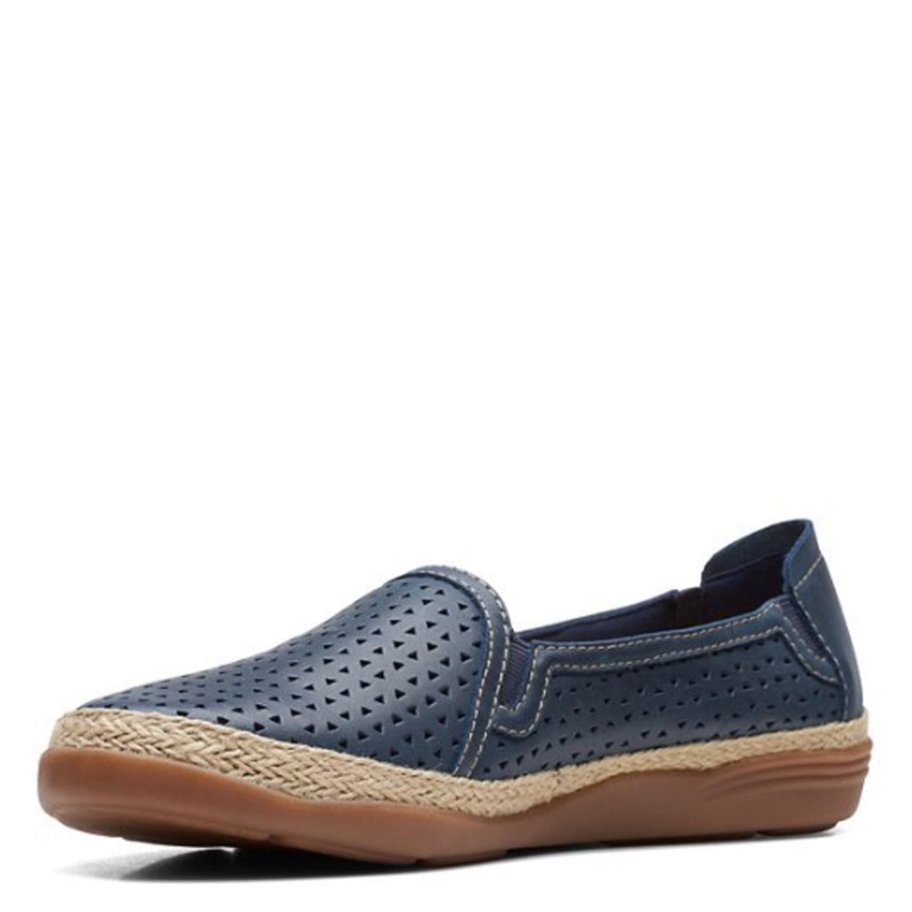 Women's Clarks Elaina Ruby Slip-On NAVY 26171193
