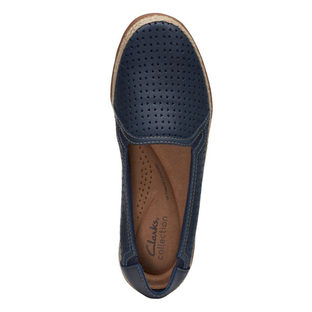 Women's Clarks Elaina Ruby Slip-On NAVY 26171193