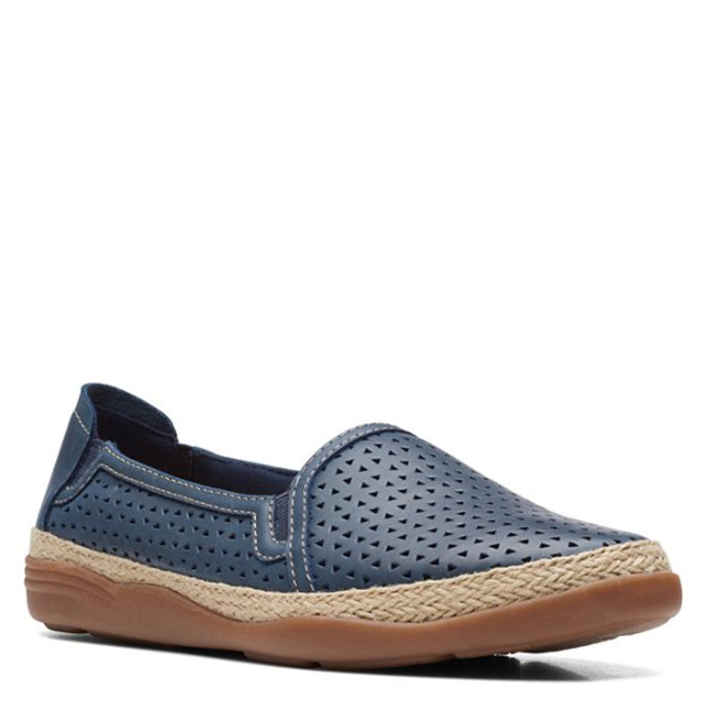 Women's Clarks Elaina Ruby Slip-On NAVY 26171193