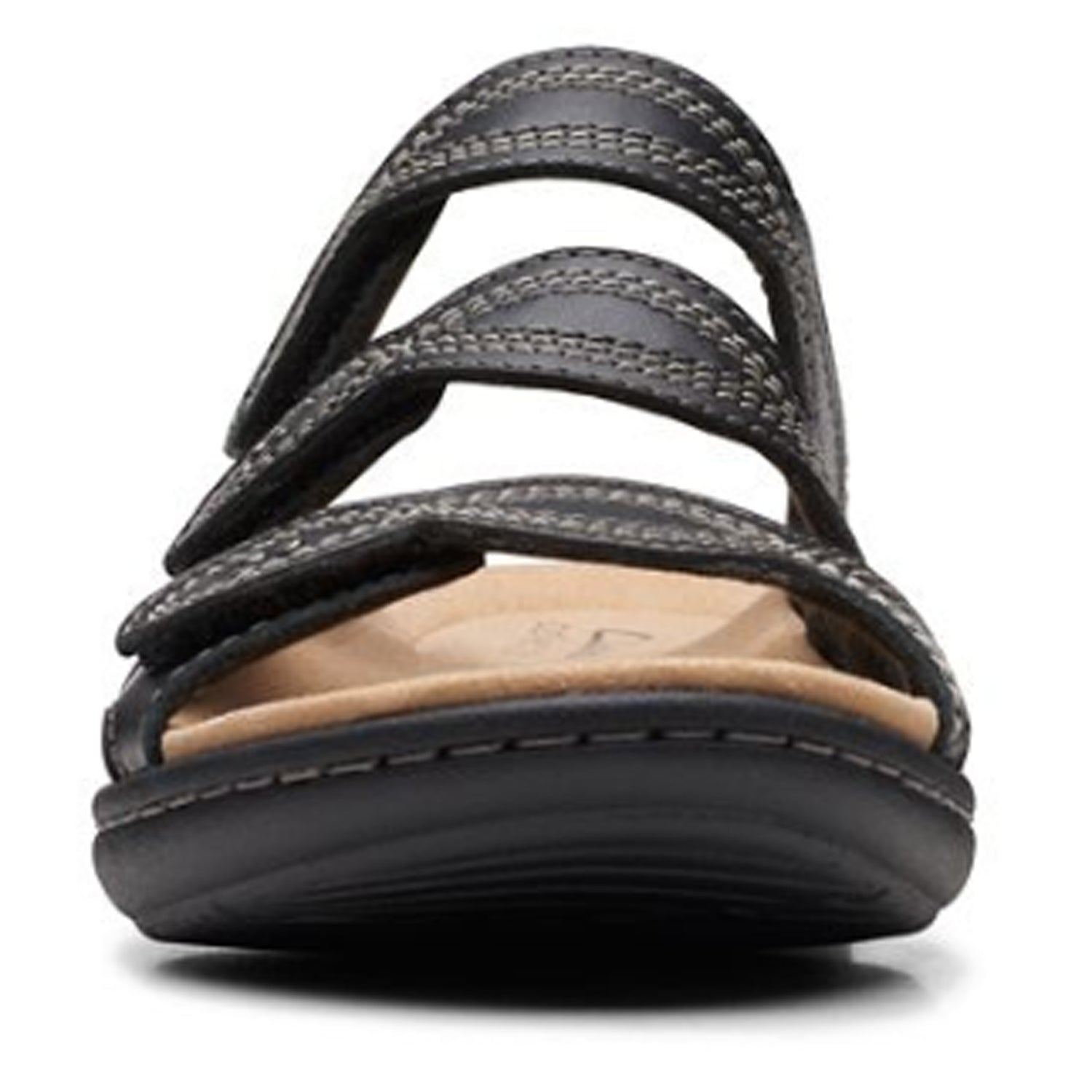 Peltz Shoes  Women's Clarks Laurieann Ayla Sandal BLACK 26171247