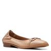 Peltz Shoes  Women's Clarks Lyrical Rhyme Flat BEIGE 26171276