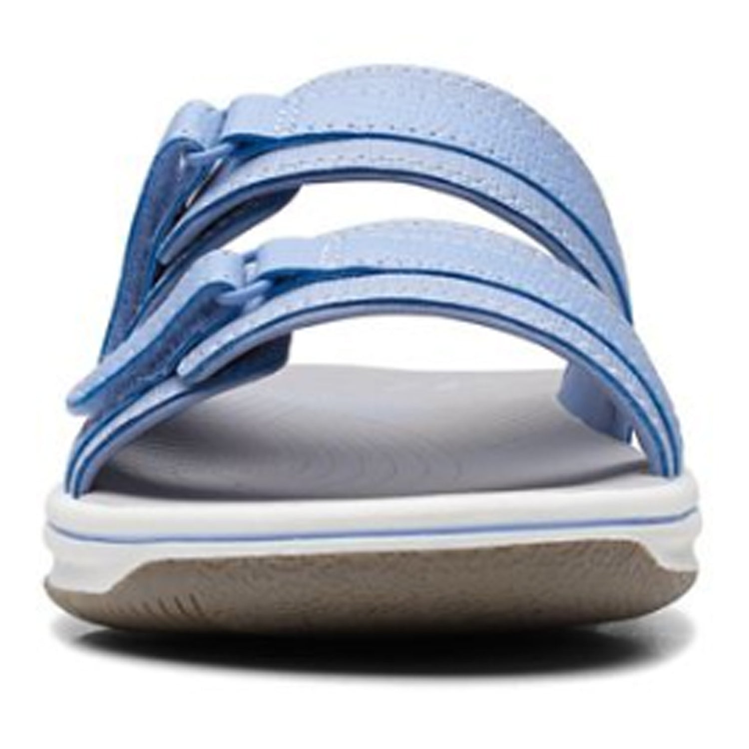 Peltz Shoes  Women's Clarks Breeze Piper Sandal LAVENDER 26171354