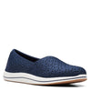 Peltz Shoes  Women's Clarks Breeze Emily Slip-On NAVY 26171360