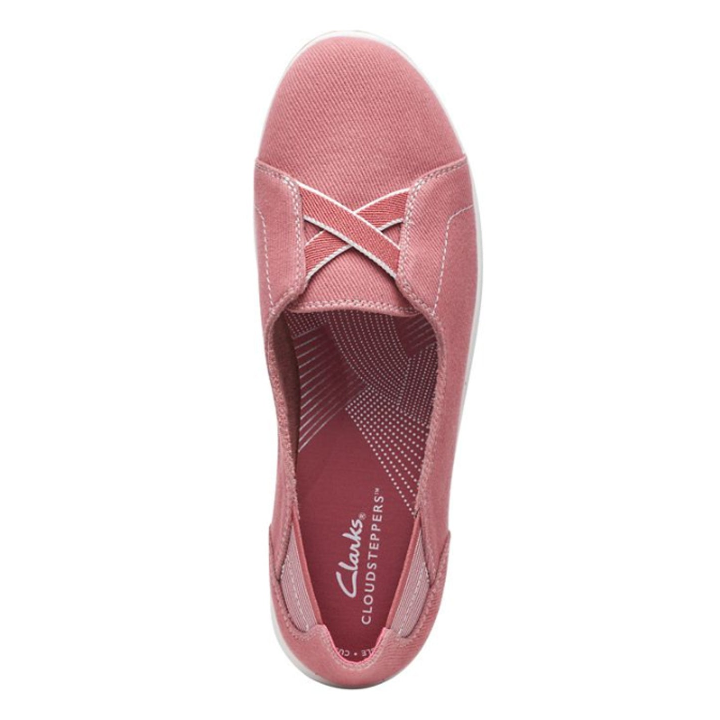 Peltz Shoes  Women's Clarks Breeze Skip Slip-On DUSTY ROSE 26171378