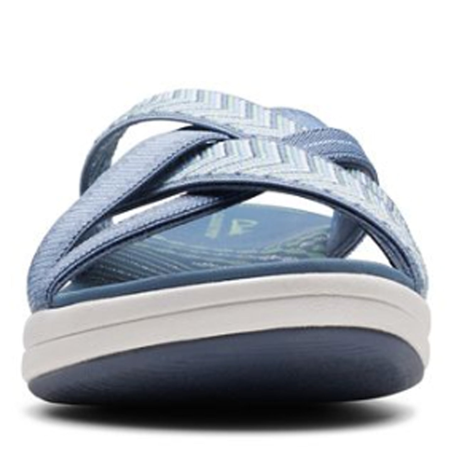 Peltz Shoes  Women's Clarks Mira Grove Sandal DENIM 26171416
