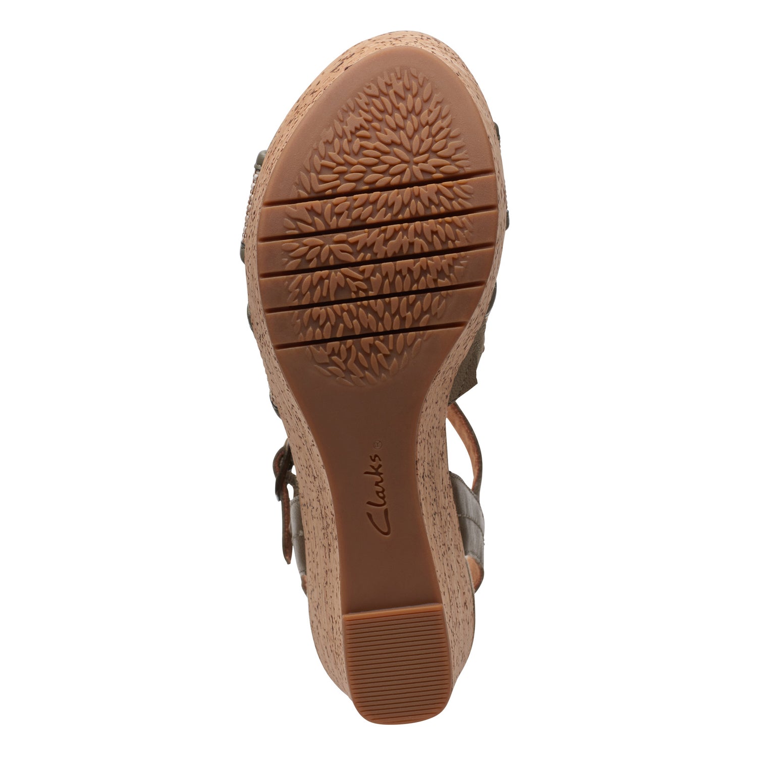 Peltz Shoes  Women's Clarks Elleri Plum Sandal olive 26171441