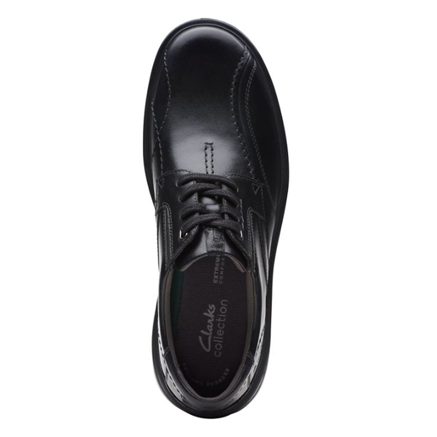 Peltz Shoes  Men's Clarks Gessler Lace Slip-On Black 26171539