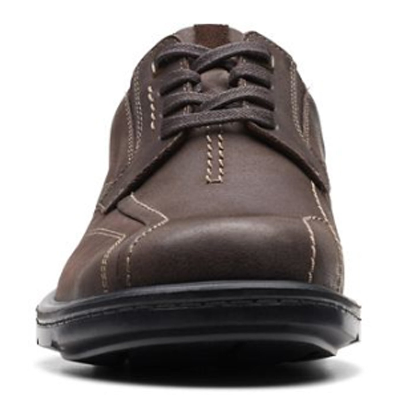 Peltz Shoes  Men's Clarks Gessler Lace Slip-On Dark Brown 26171540