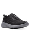 Peltz Shoes  Men's Clarks Lehman Mix Sneaker Black 26171558