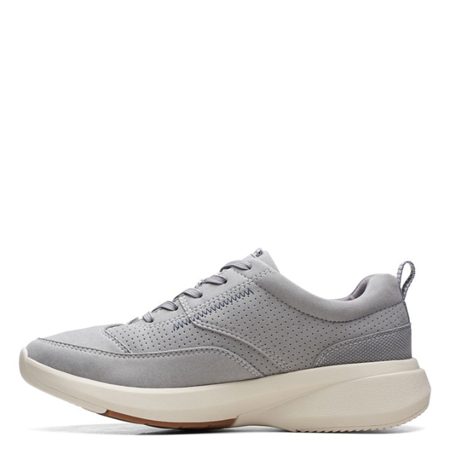 Peltz Shoes  Men's Clarks Lehman Mix Sneaker Grey 26171560