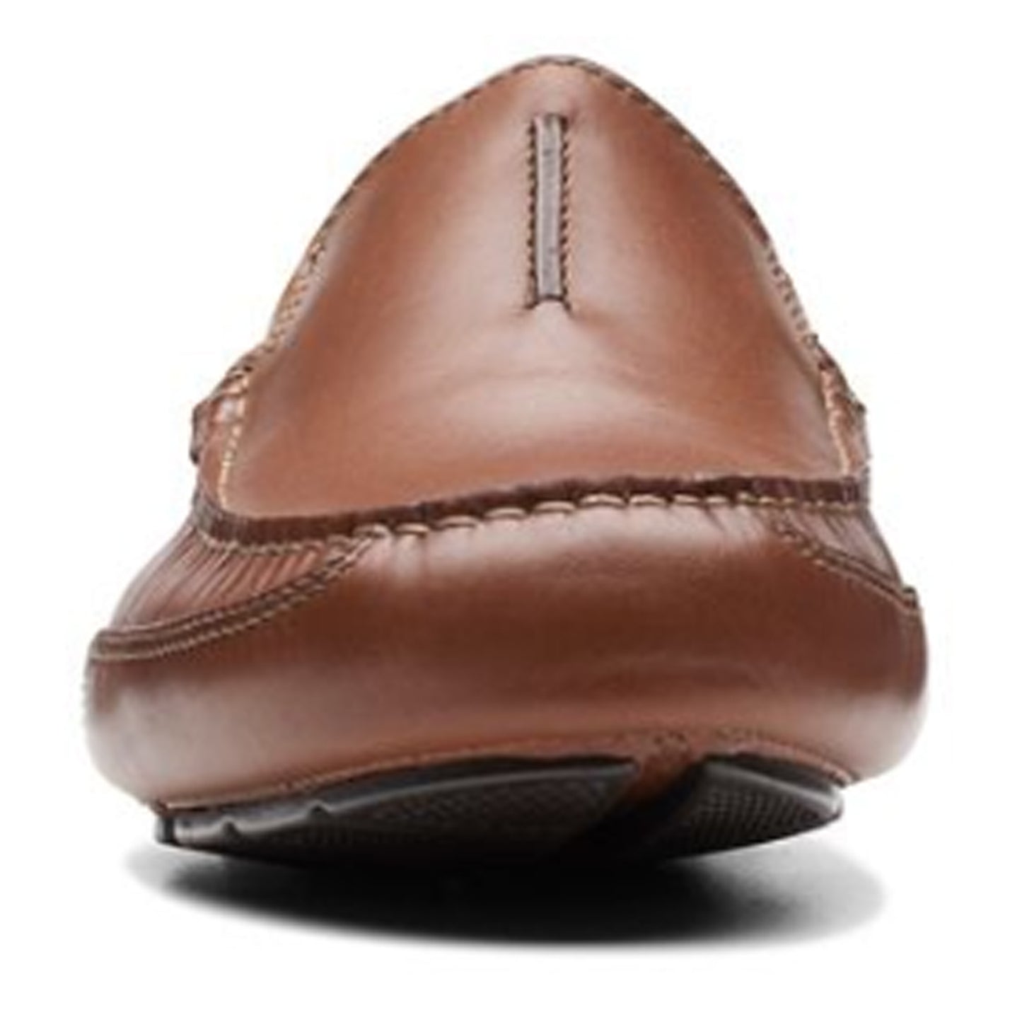 Peltz Shoes  Men's Clarks Markman Seam Loafer Dark Tan 26171568