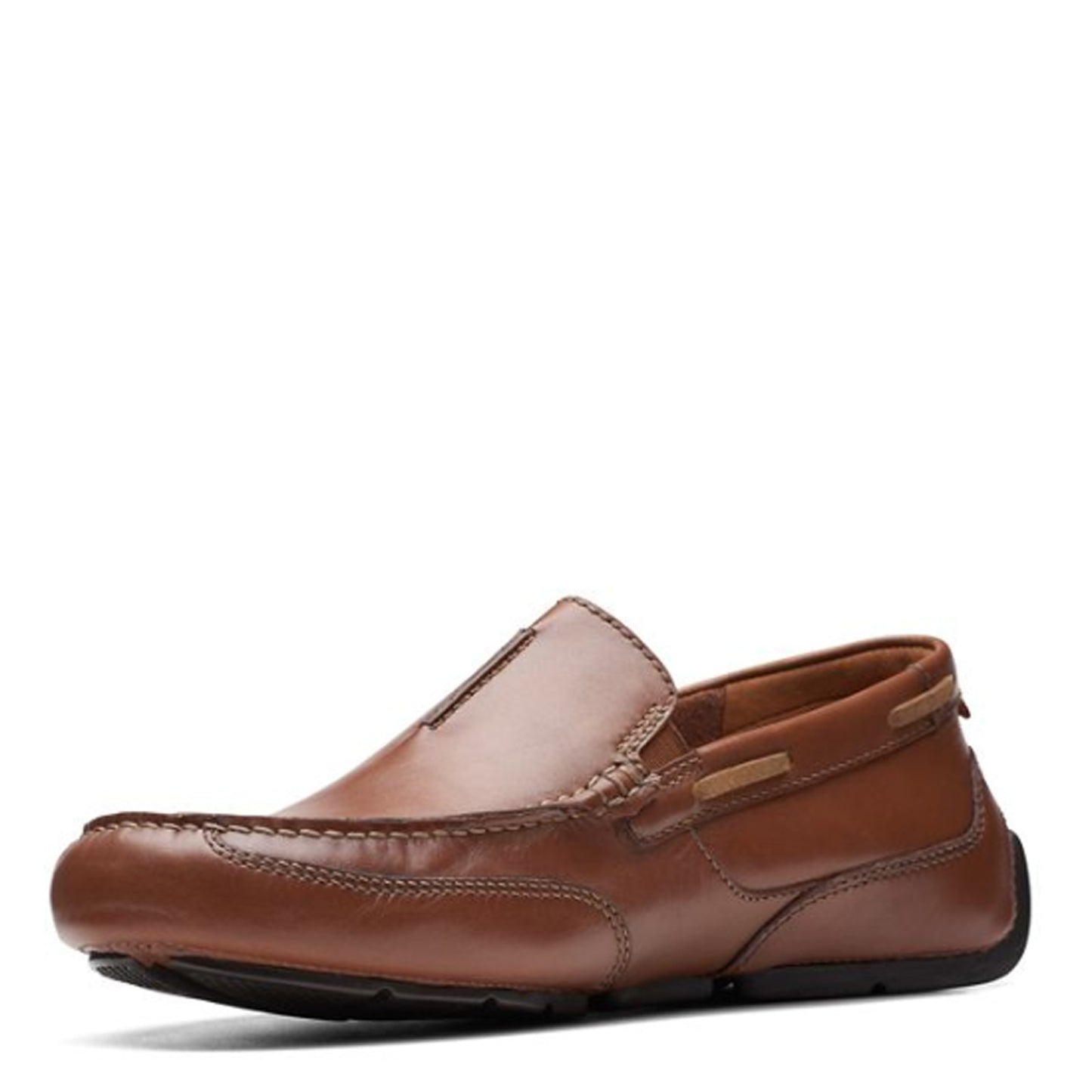 Peltz Shoes  Men's Clarks Markman Seam Loafer Dark Tan 26171568