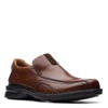 Peltz Shoes  Men's Clarks Gessler Step Slip-On Dark Tan 26171776
