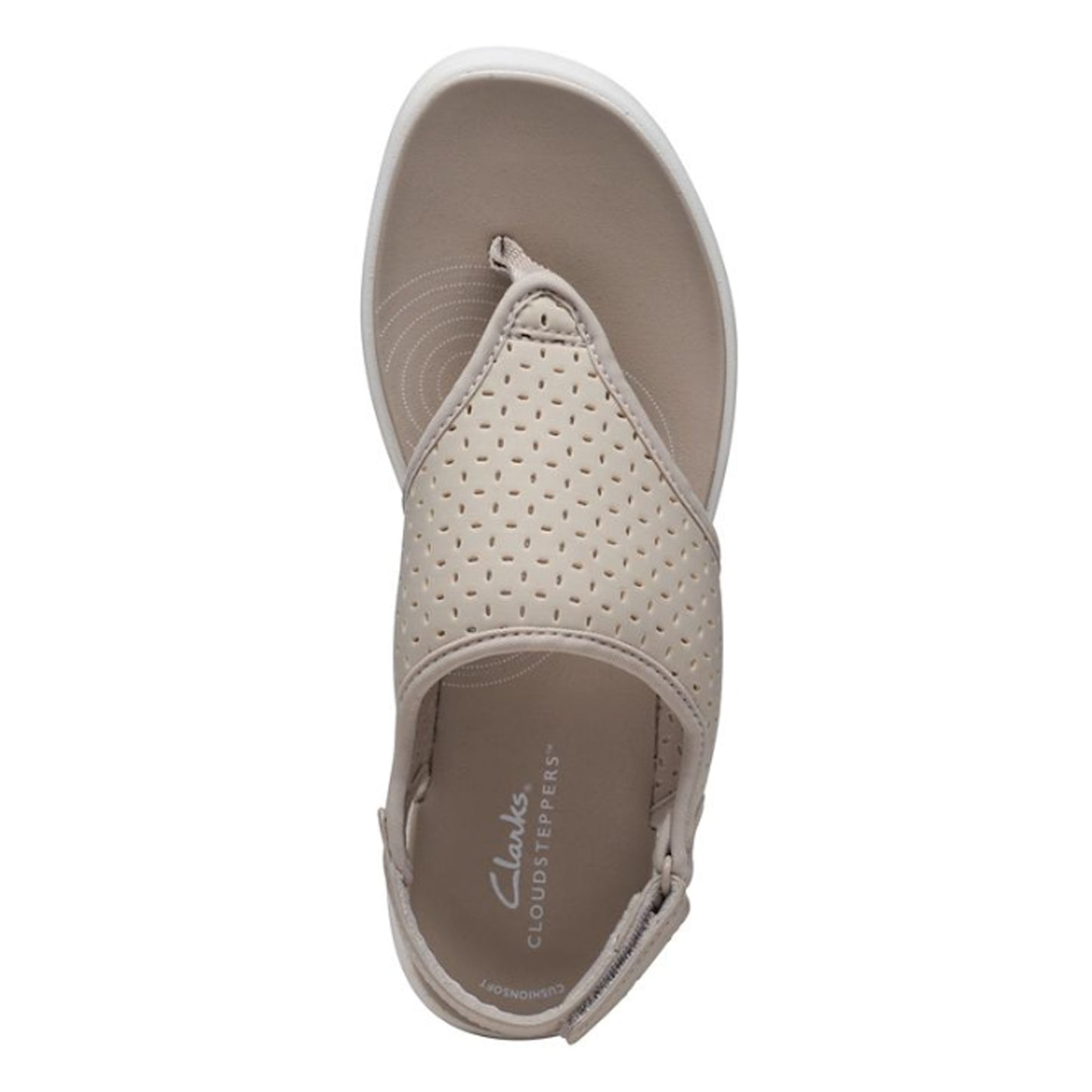 Peltz Shoes  Women's Clarks Drift Blossom Sandal TAUPE 26171819