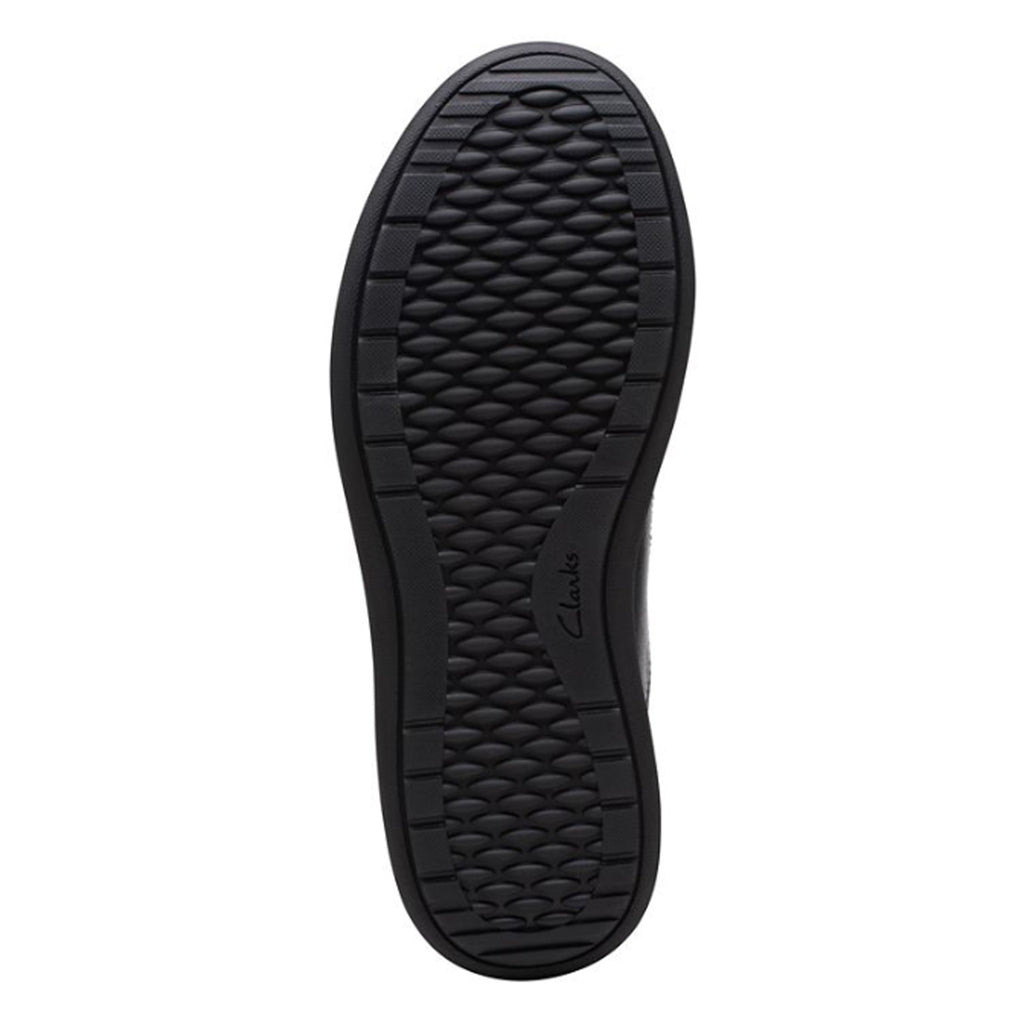 Women's Clarks Nalle Lace Sneaker BLACK SOLID 26171986