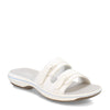 Peltz Shoes  Women's Clarks Breeze Piper Sandal Bright White / blue 26172120