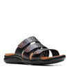 Peltz Shoes  Women's Clarks Kilty Walk Sandal BLACK 26172144