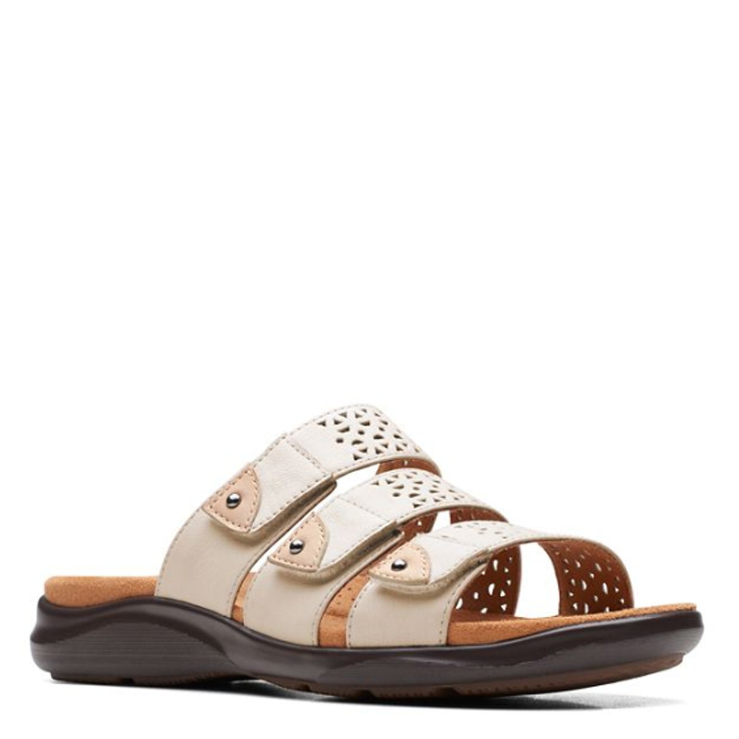 Peltz Shoes  Women's Clarks Kilty Walk Sandal WHITE 26172148