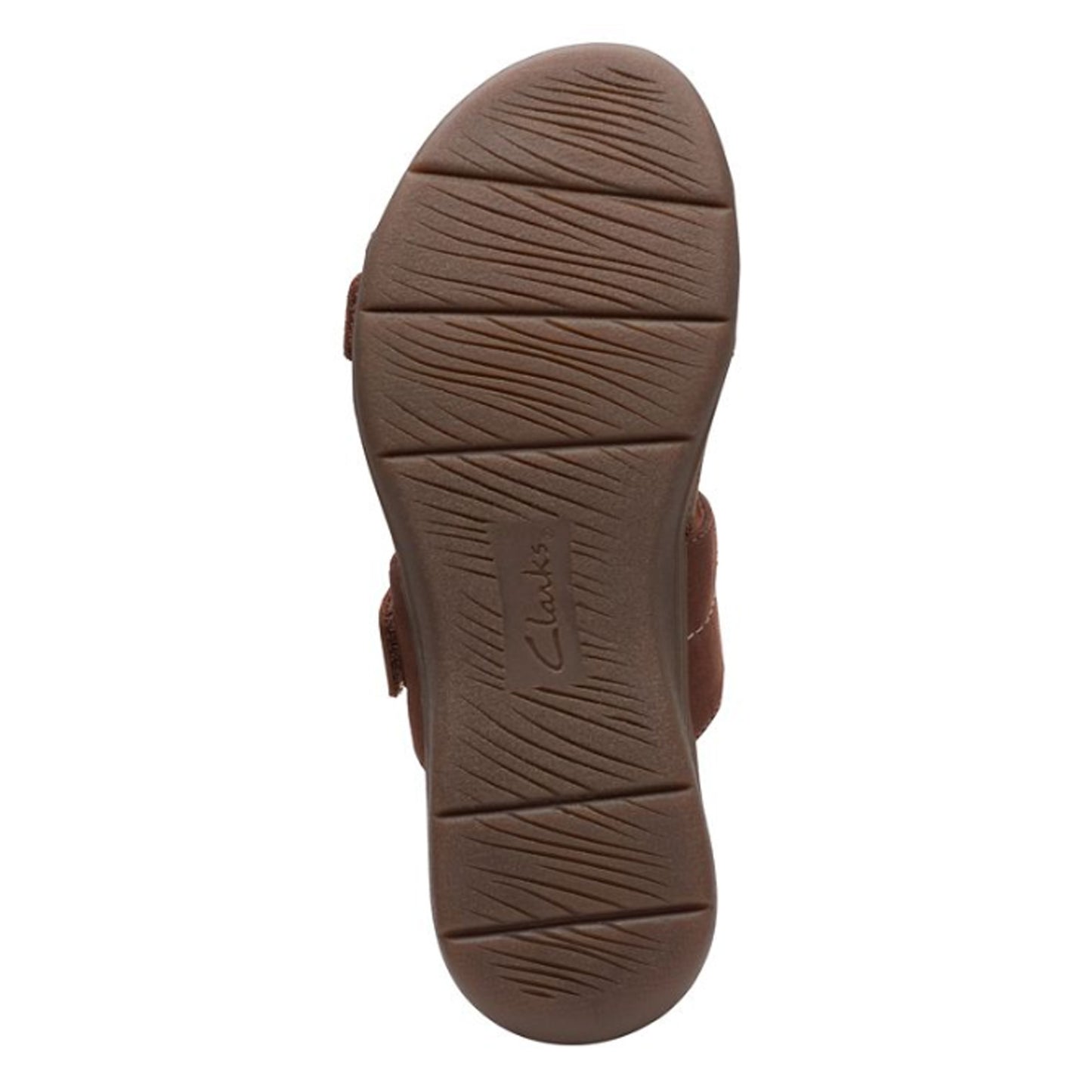 Peltz Shoes  Women's Clarks April Dusk Sandal DARK TAN 26172738