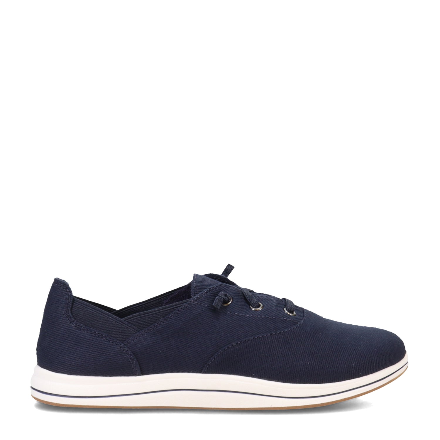 Peltz Shoes  Women's Clarks Breeze Ave II Sneaker NAVY 26172769