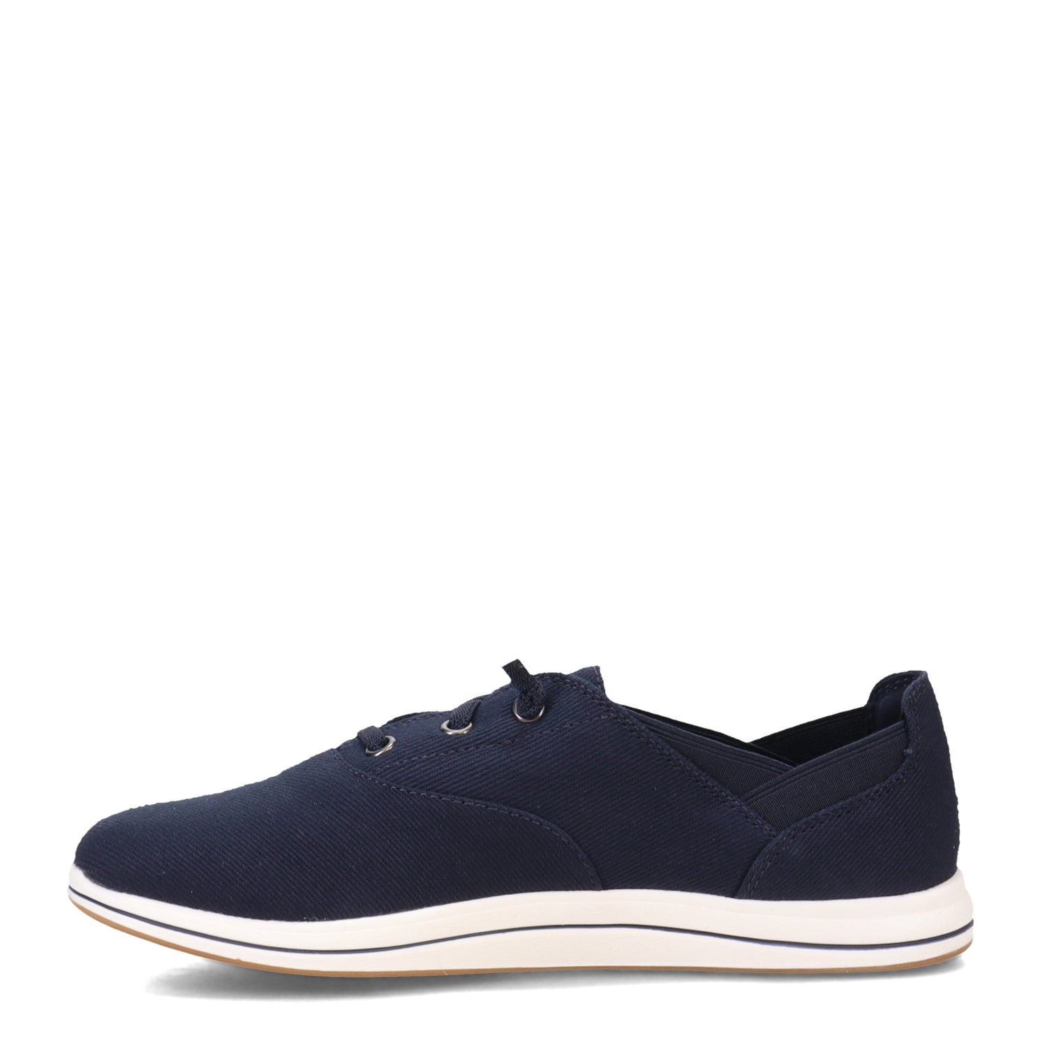 Peltz Shoes  Women's Clarks Breeze Ave II Sneaker NAVY 26172769