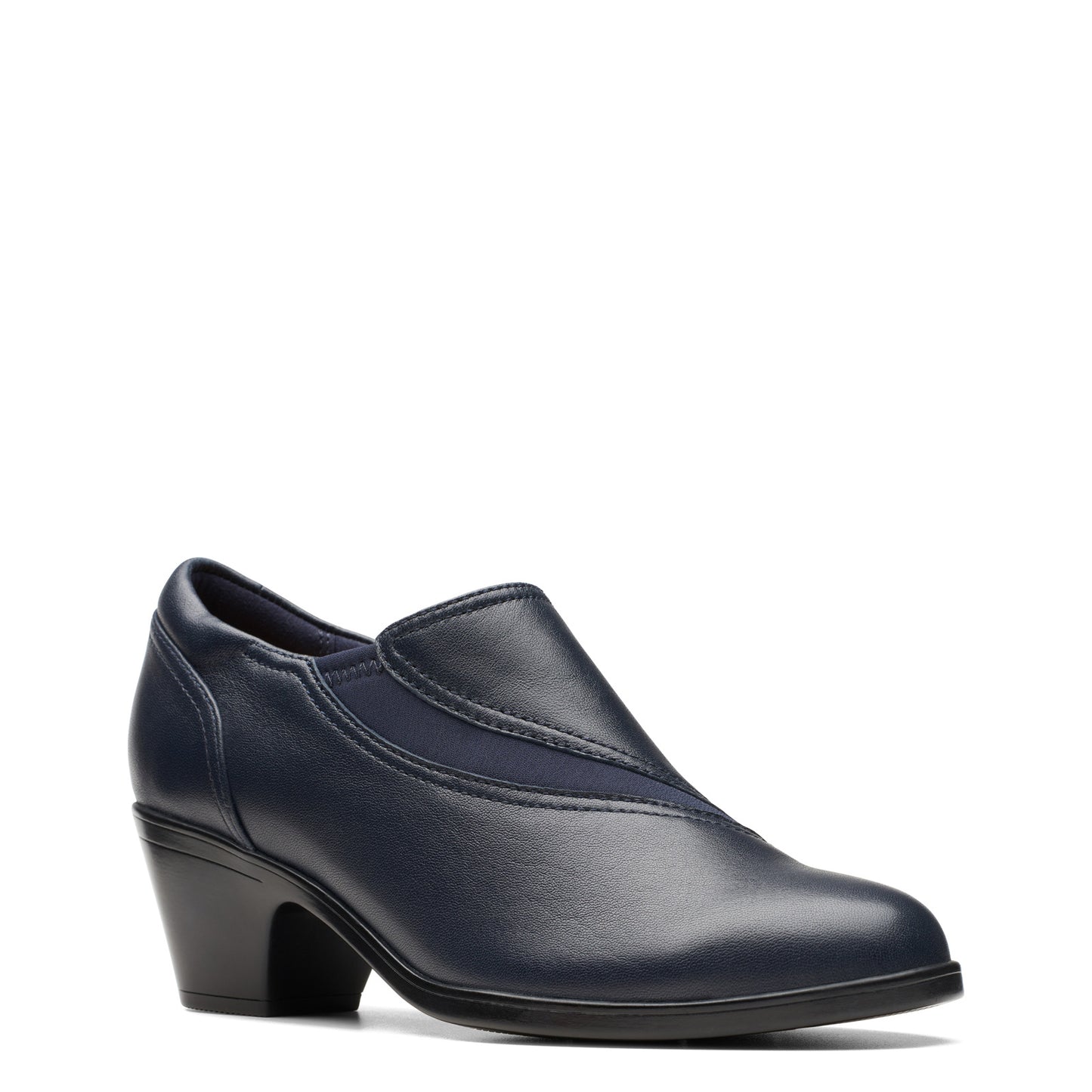 Peltz Shoes  Women's Clarks Emily 2 Shootie Navy 26174078
