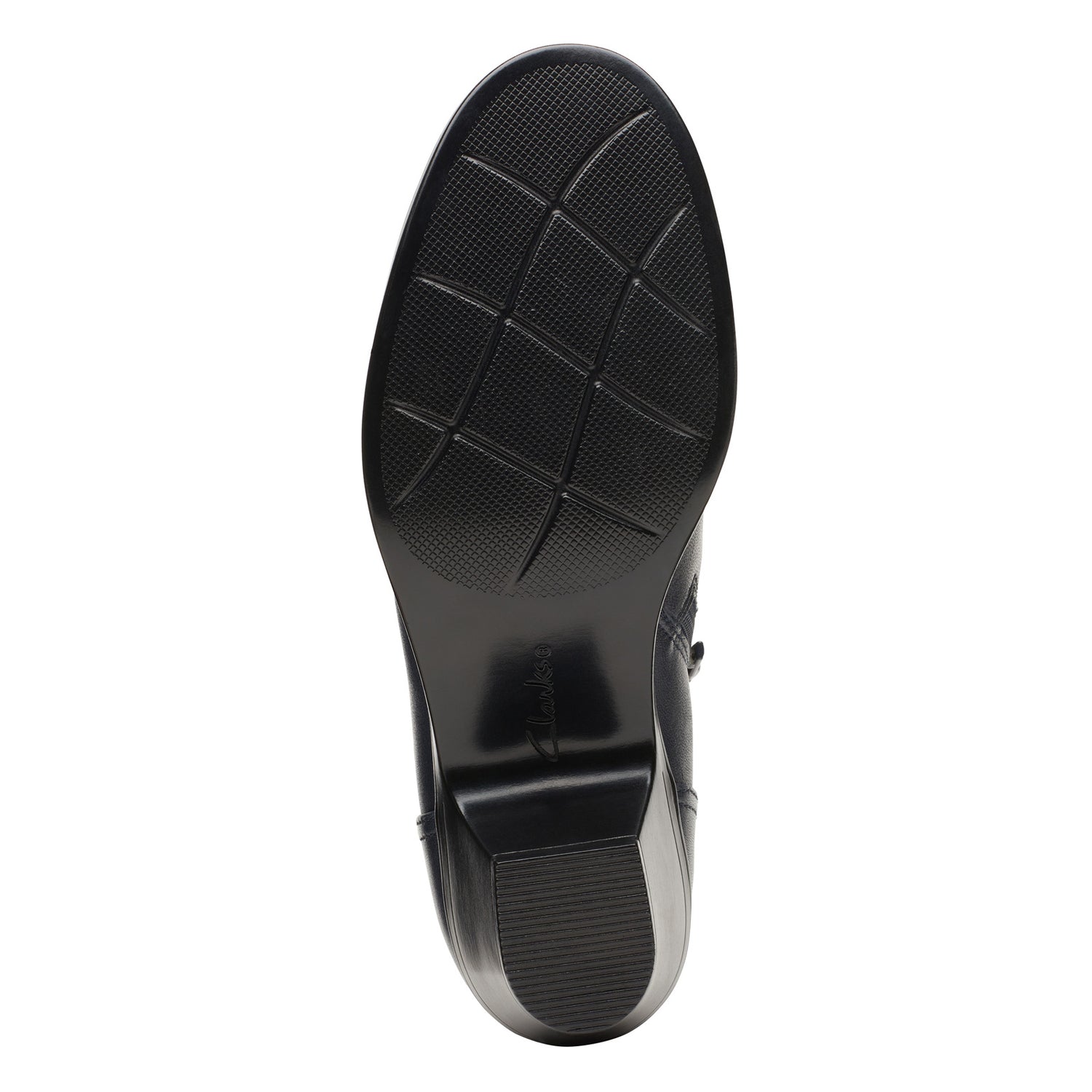 Peltz Shoes  Women's Clarks Emily 2 Shootie Navy 26174078