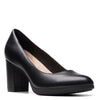 Peltz Shoes  Women's Clarks Bayla Skip Pump BLACK 26174105