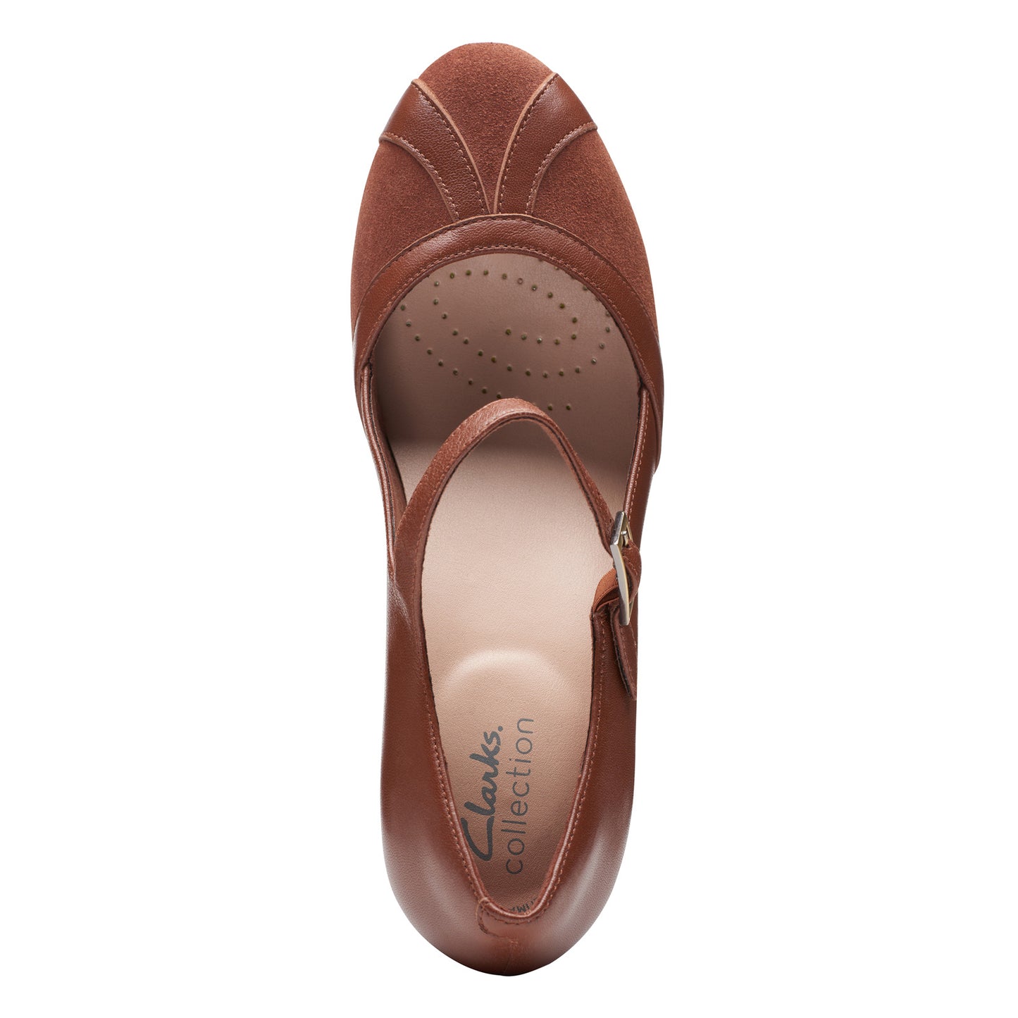 Peltz Shoes  Women's Clarks Ambyr Light Pump Tan Mix 26174118