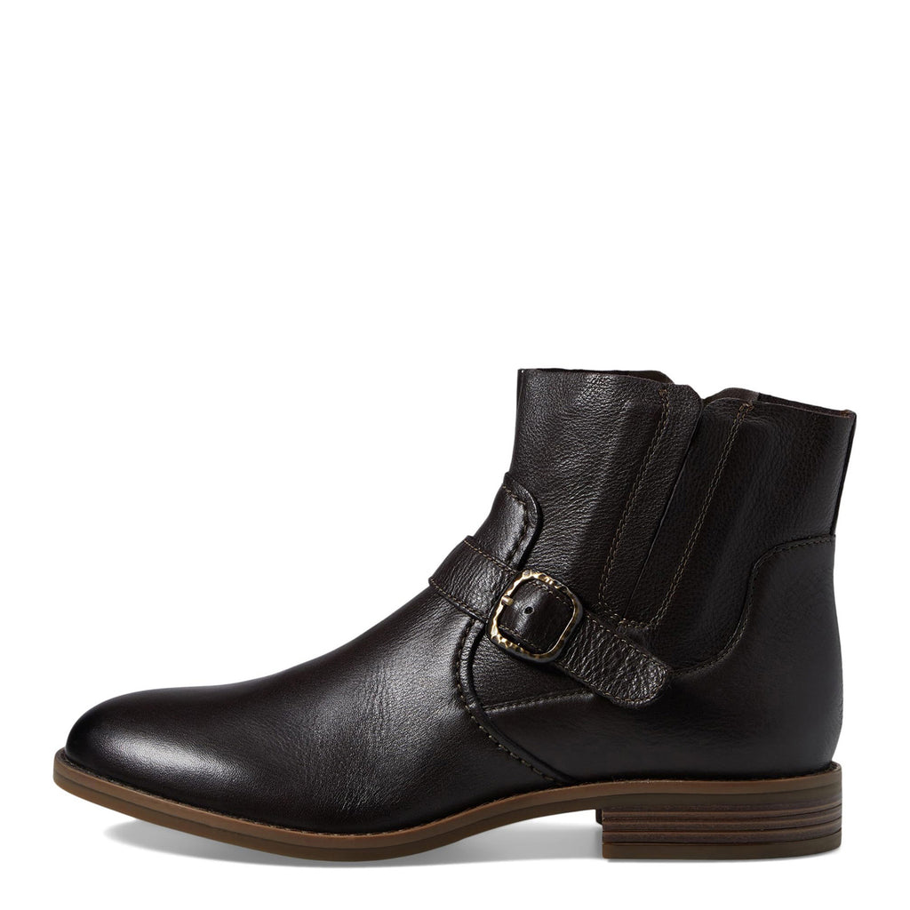 Women's Clarks Camzin Loop Boot DARK BROWN 26174151
