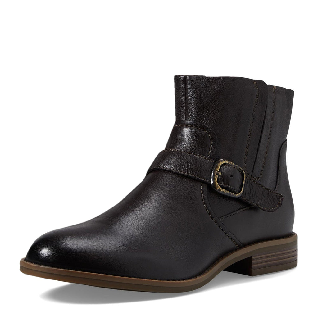 Women's Clarks Camzin Loop Boot DARK BROWN 26174151