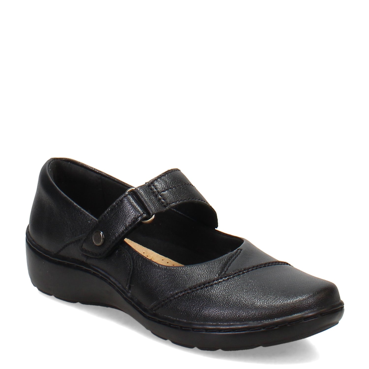 Peltz Shoes  Women's Clarks Cora Gema Slip-On BLACK 26174193