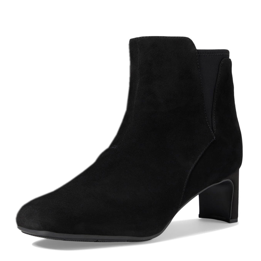 Women's Clarks Kyndall Faye Boot BLACK SUEDE 26174301