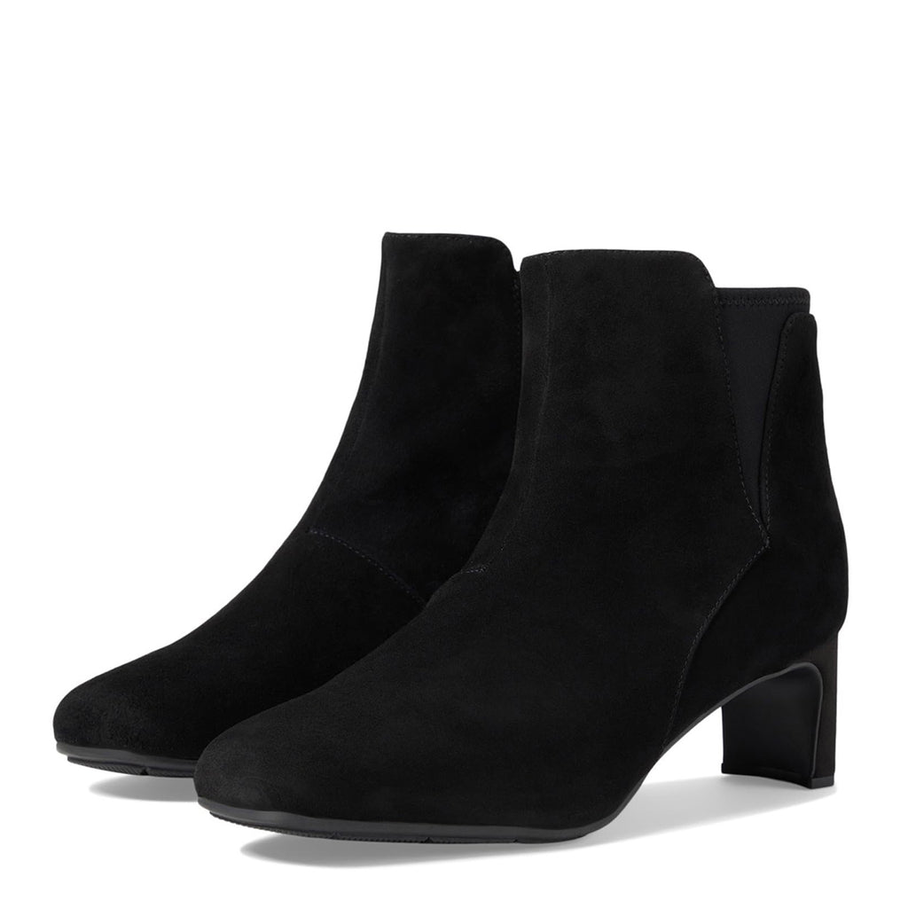 Women's Clarks Kyndall Faye Boot BLACK SUEDE 26174301
