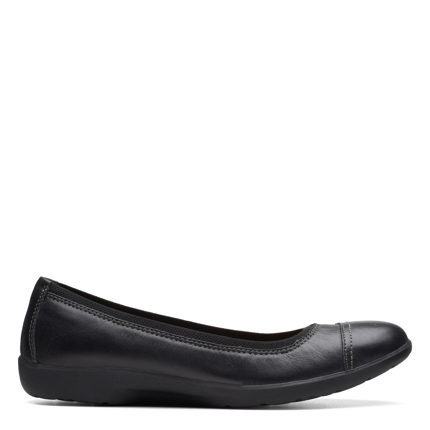 Peltz Shoes  Women's Clarks Meadow Opal Slip-On BLACK 26174359